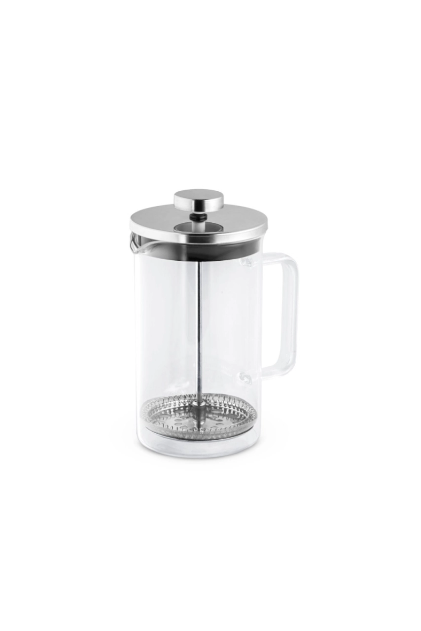 JENSON. Cafetière 600mL en verre borosilicate et acier inox