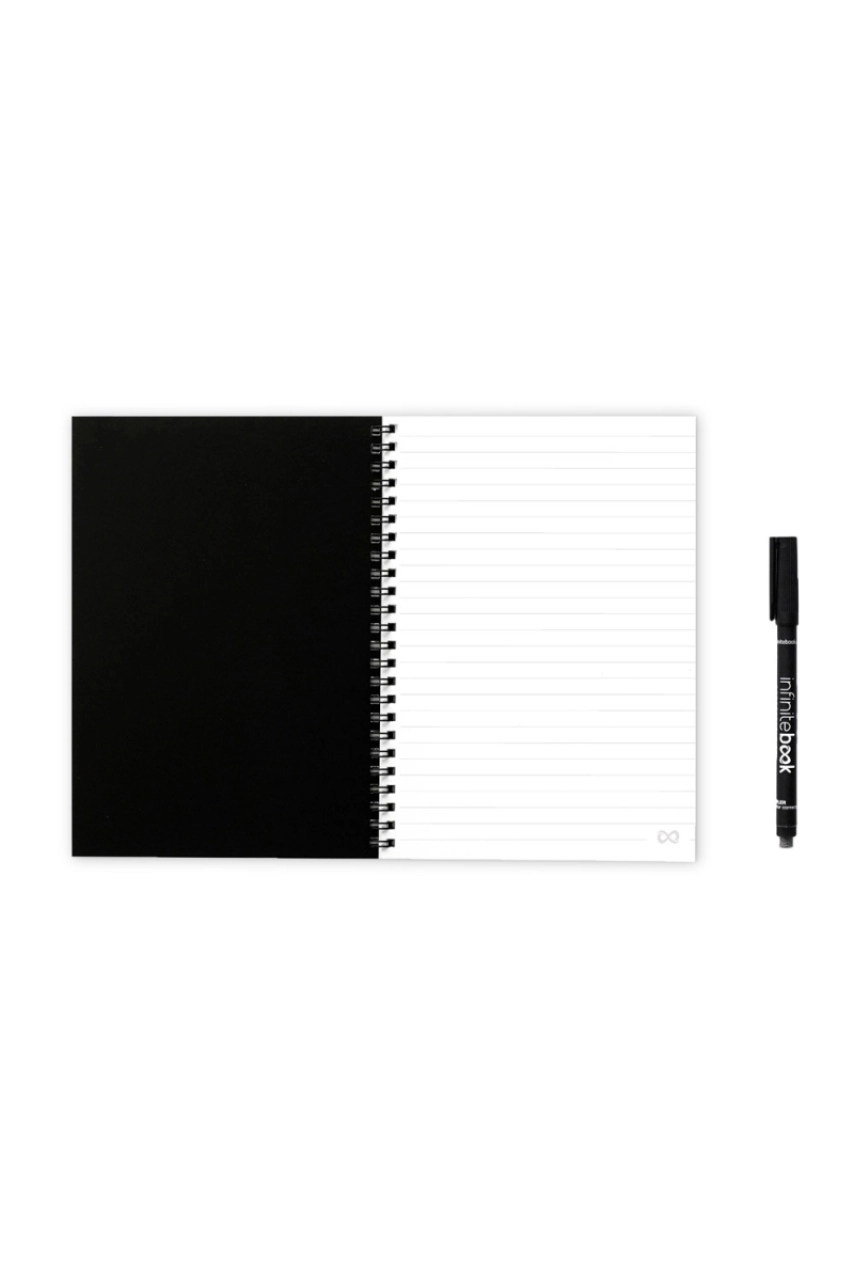 INFINITEBOOK LINED A5. Infinitebook avec couverture souple et 15 pages lignées pour tableau blanc