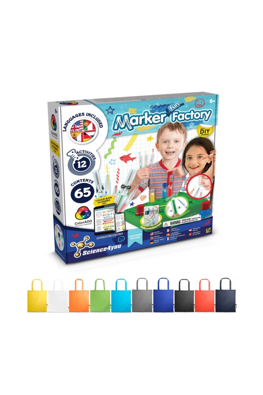 DIY Pen Factory Kit II. Kit éducatif livré avec un sac cadeau pliable en 190T