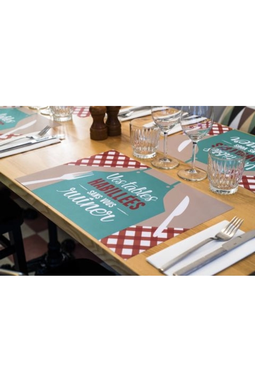 SET DE TABLE IMPRESSION RECTO VERSO