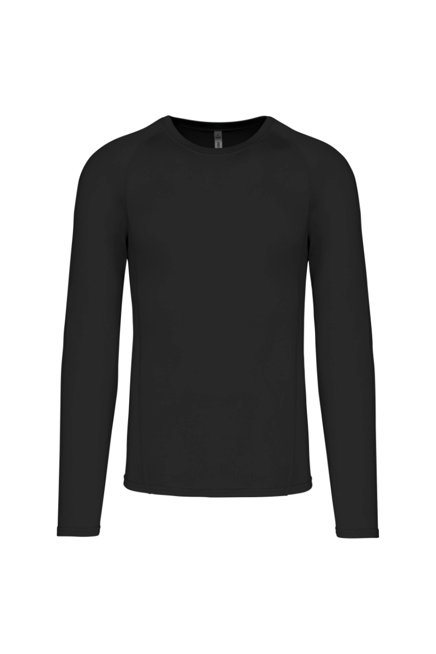 T-shirt double peau sport manches longues unisexe