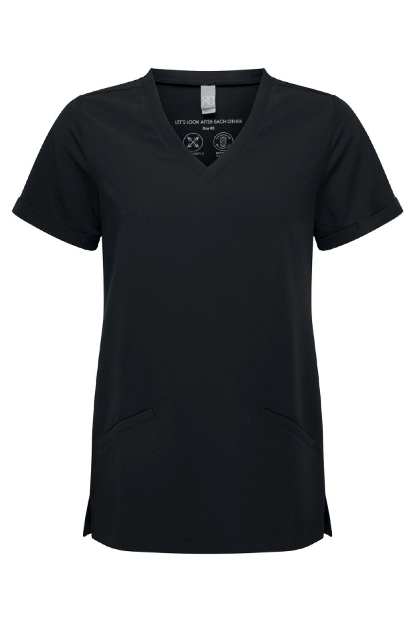 Tunique stretch manches courtes femme