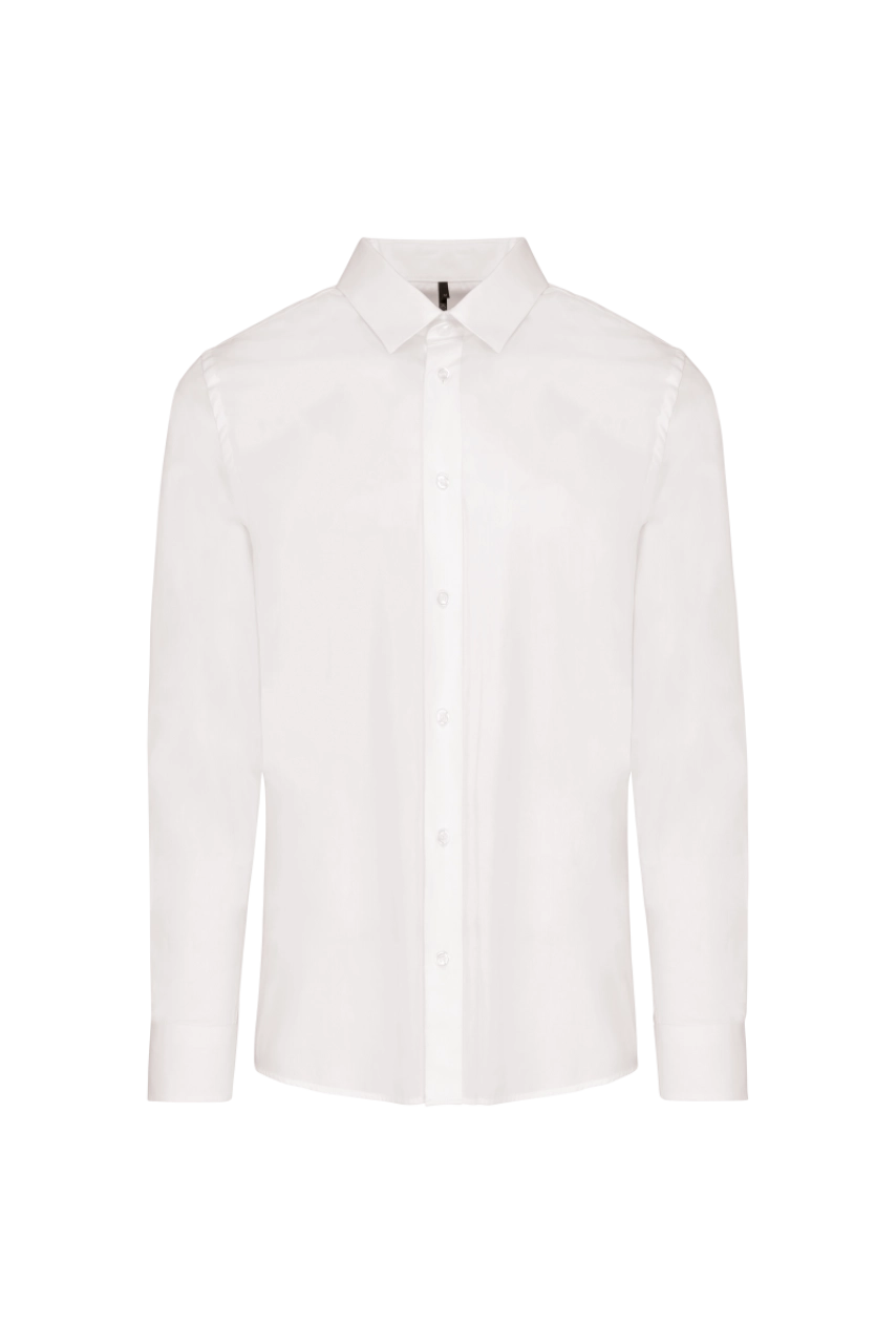 Chemise popeline manches longues homme