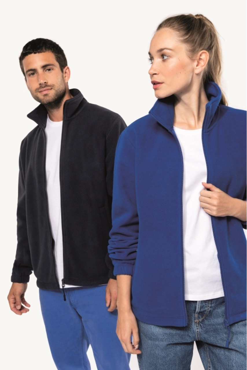 Veste polaire ajustable à poignets élastiqués