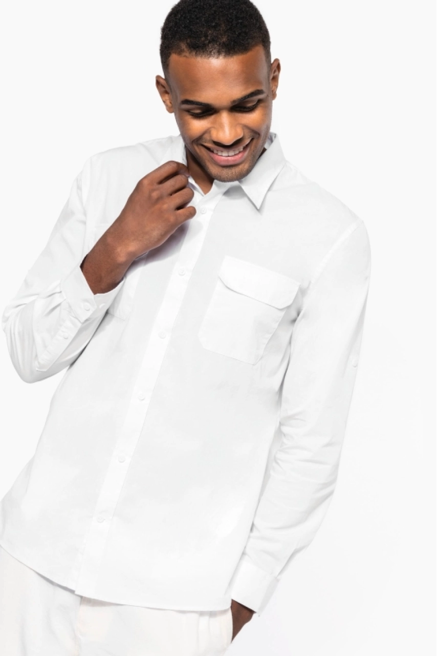Chemise safari manches longues homme