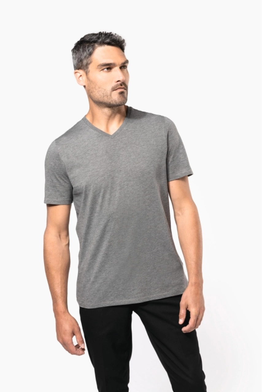 T-shirt Supima® col V manches courtes homme