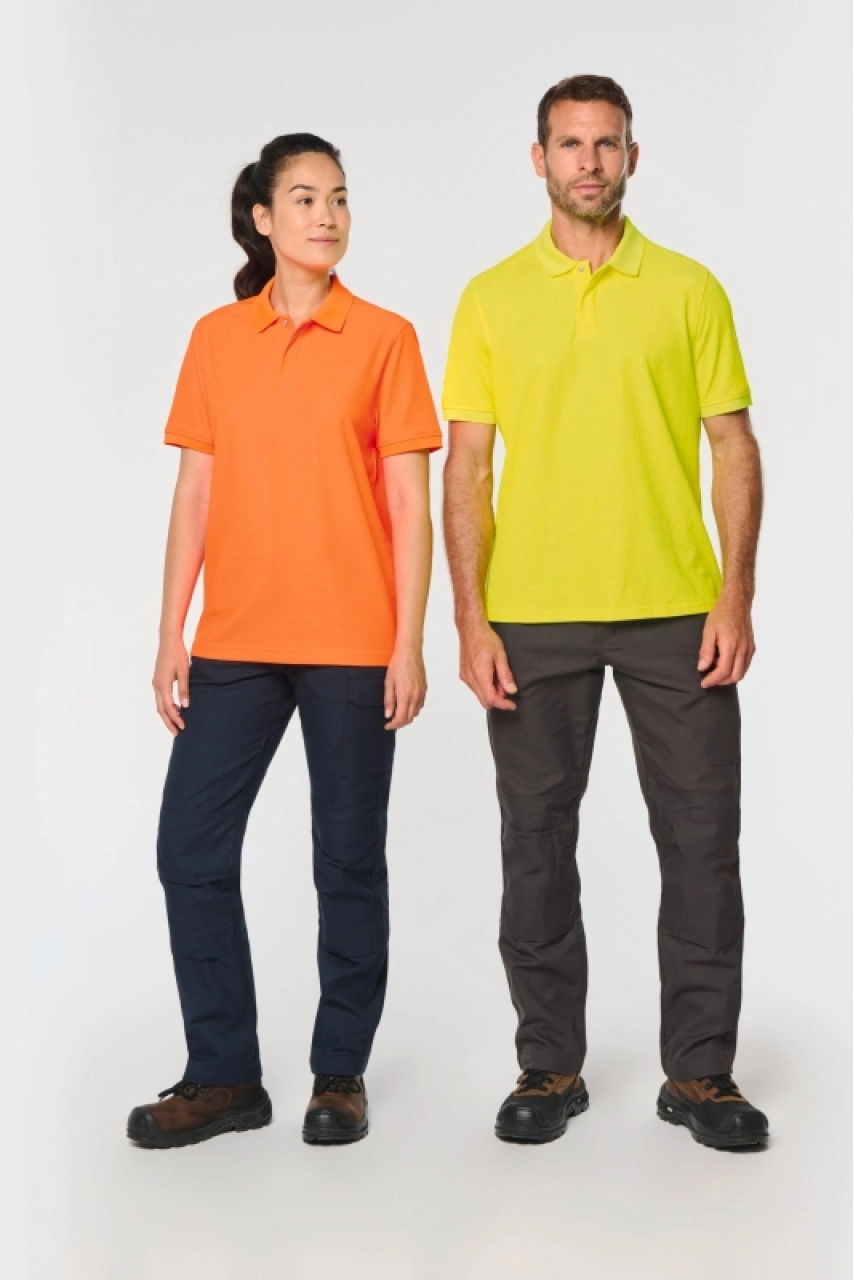 Polo unisexe écoresponsable coton/polyester