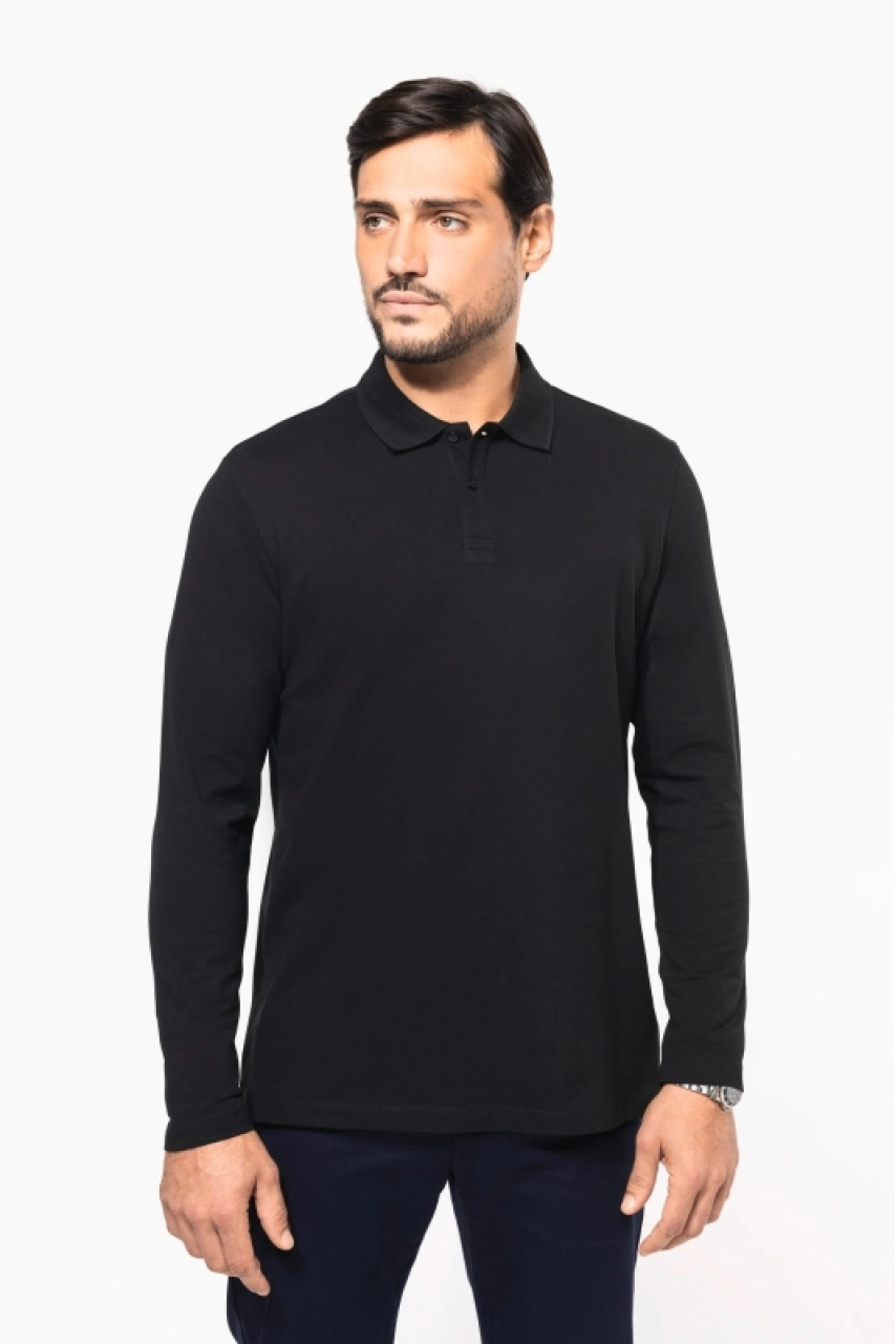 Polo Supima® manches longues homme