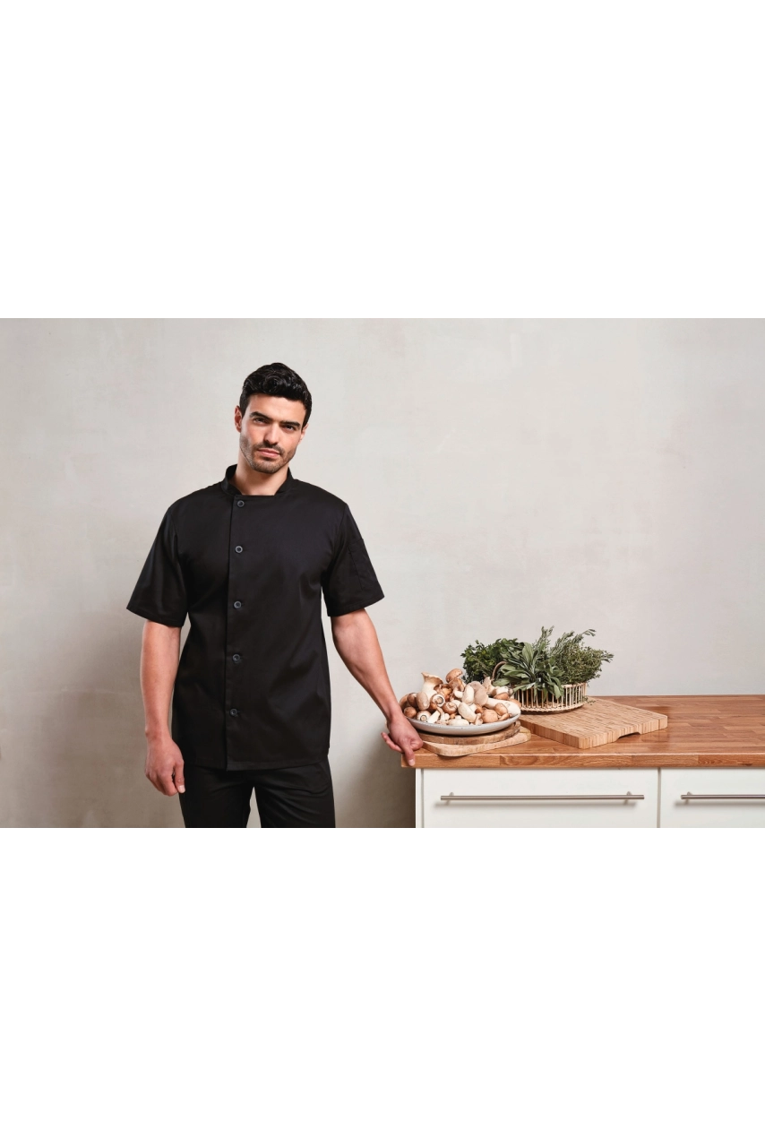 Veste chef cuisinier manches courtes 