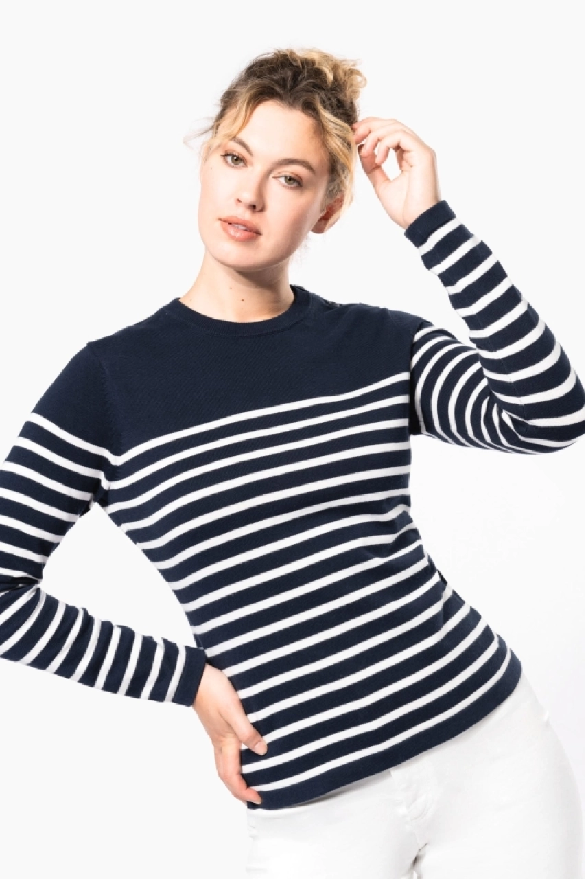 Pull marin femme