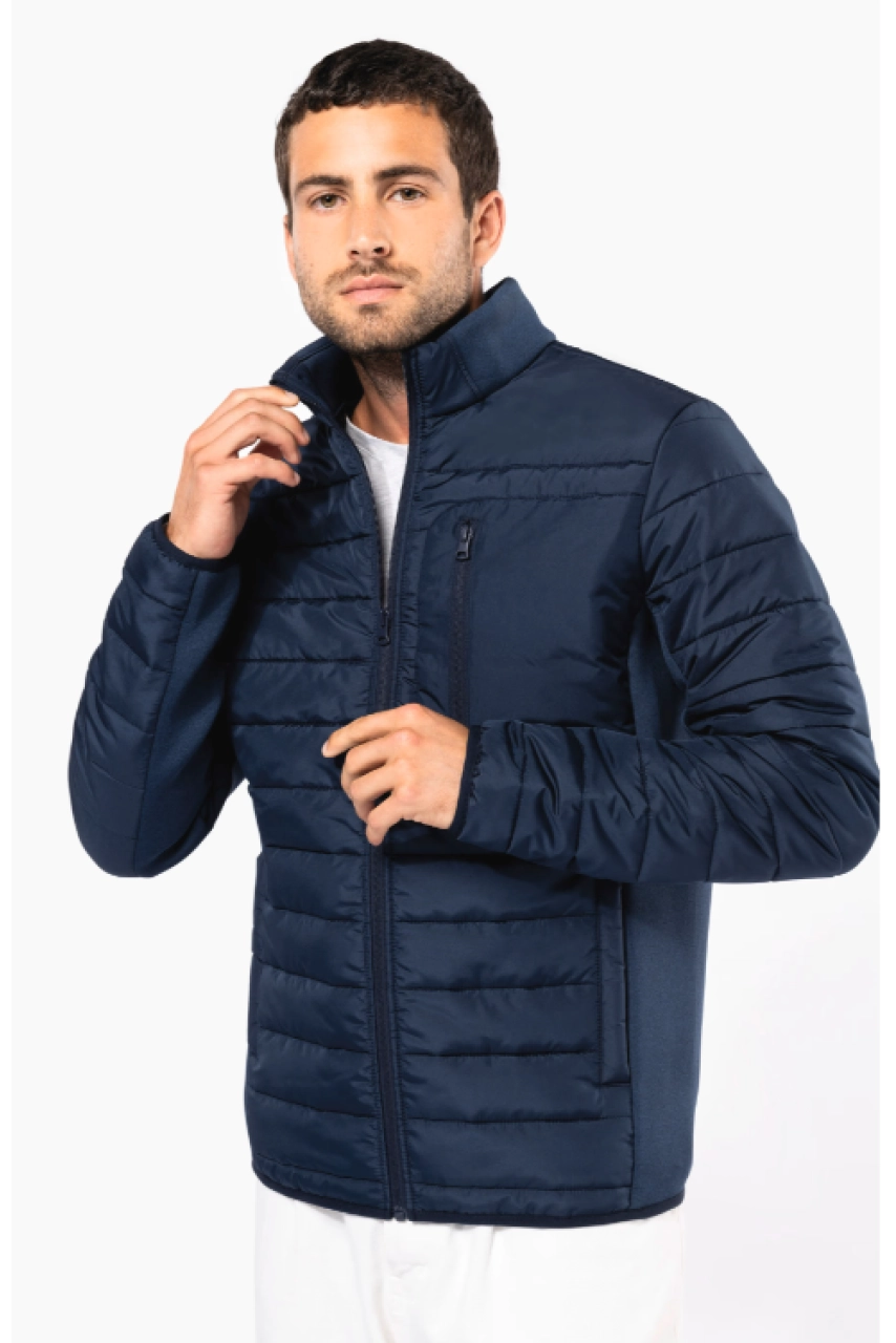Veste bi-matière homme