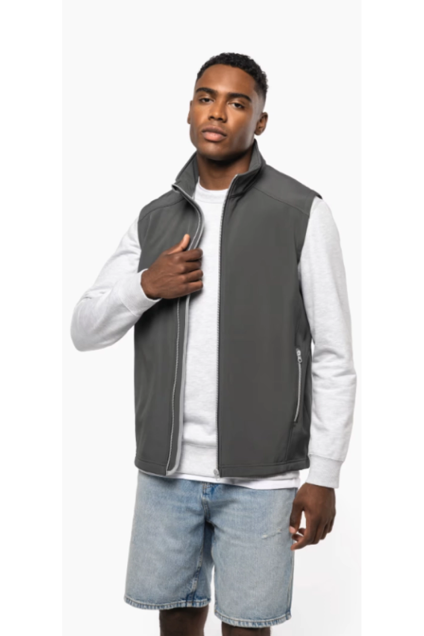 Bodywarmer softshell 2 couches homme