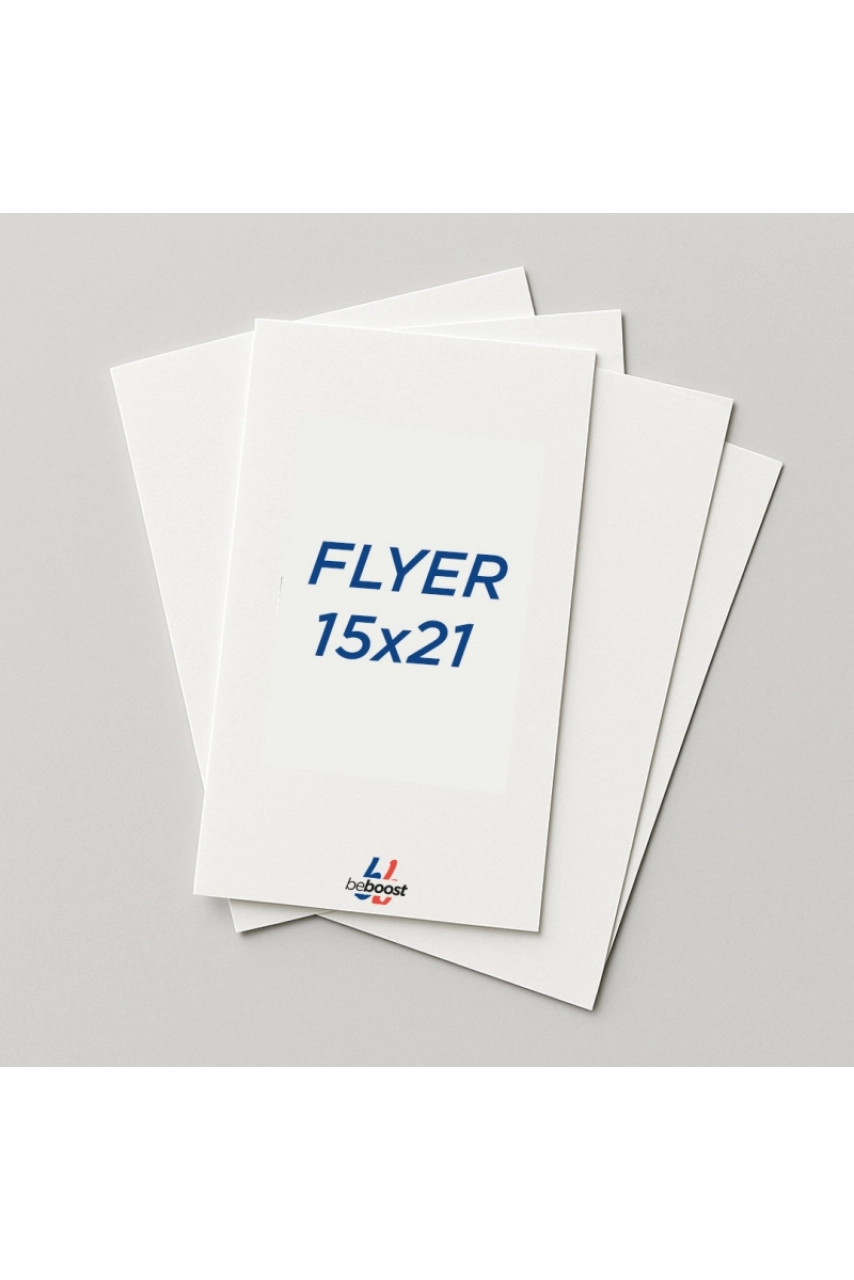 FLYER 15 x 21 CM  - IMPRESSION RECTO