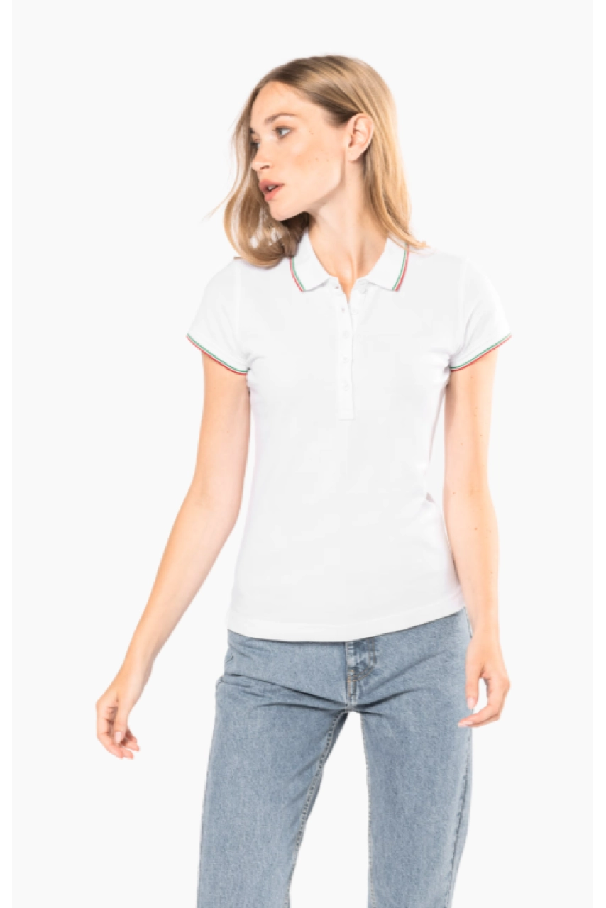 Polo manches courtes femme