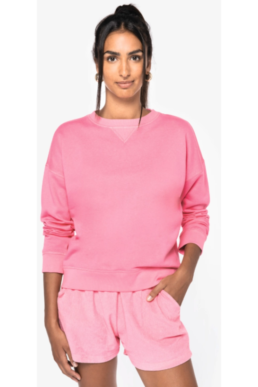 Sweat-shirt écoresponsable à épaules tombantes femme