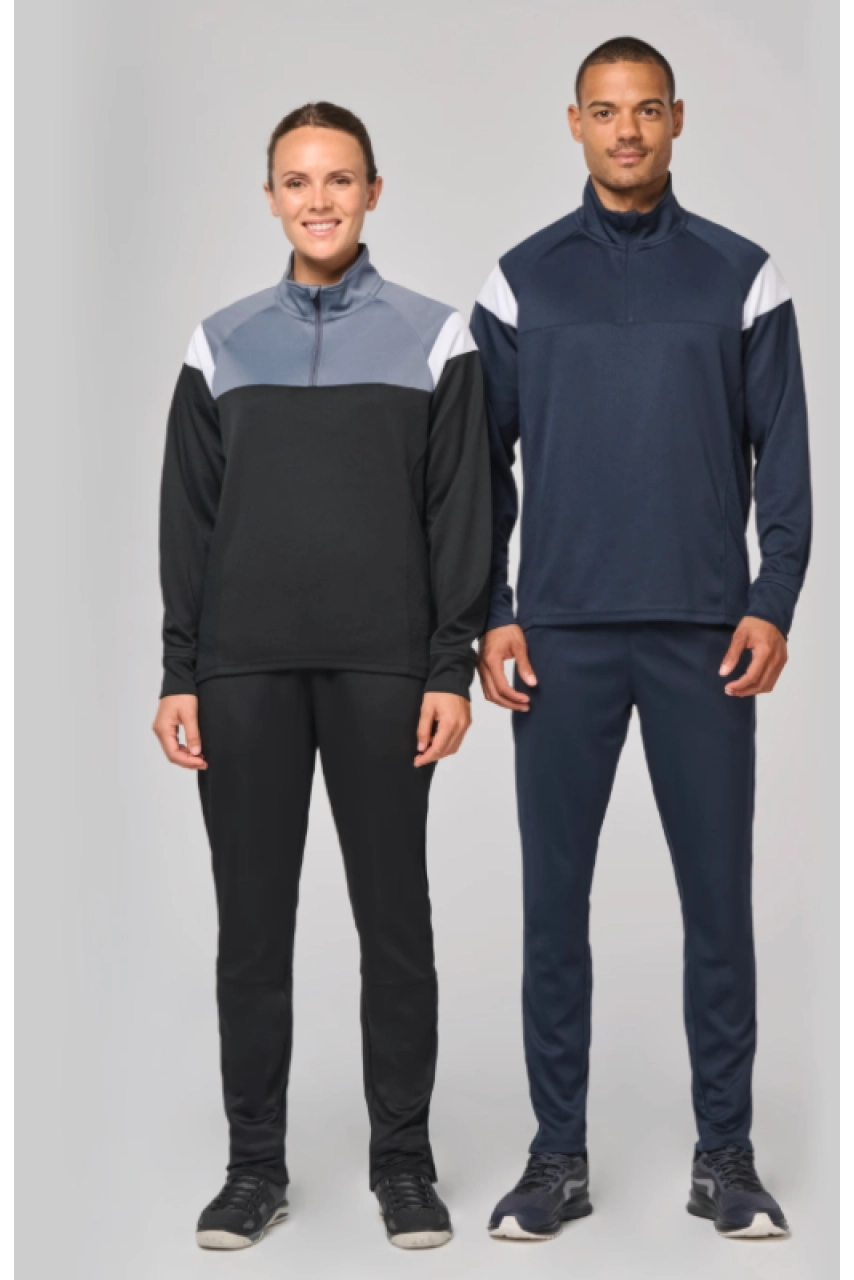 Sweat d'entrainement 1/4 zip unisexe
