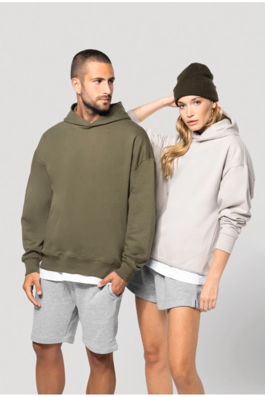 Sweatshirt à capuche molleton oversize unisexe
