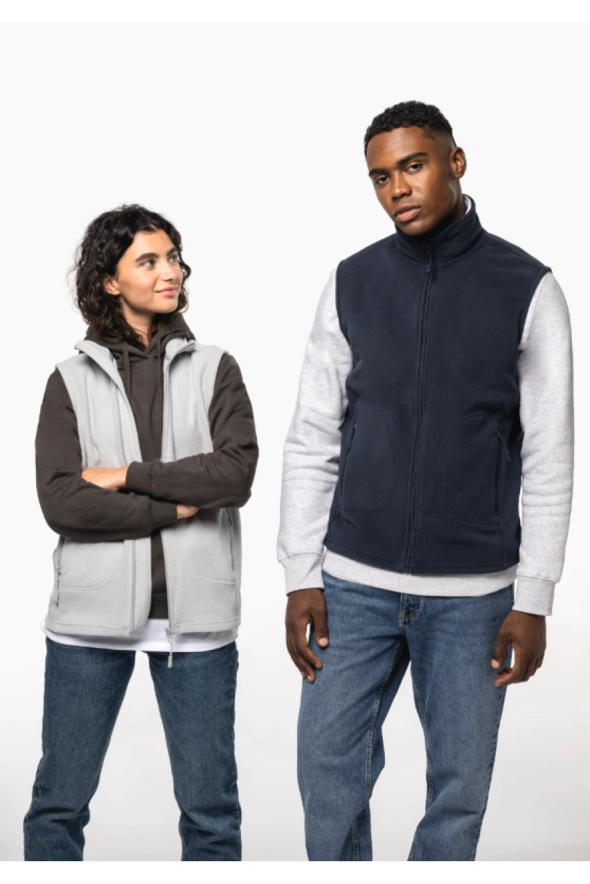 Bodywarmer micropolaire écoresponsable unisexe