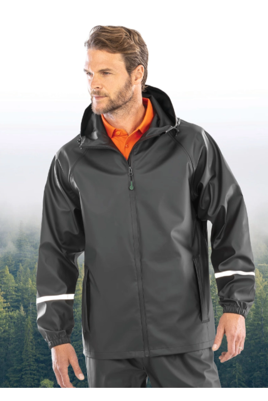 Veste imperméable Prism PU avec bandes réfléchissantes