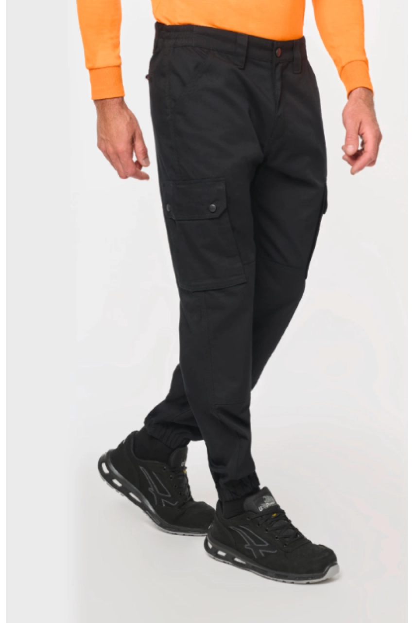 Pantalon cargo unisexe avec bas élastiqué