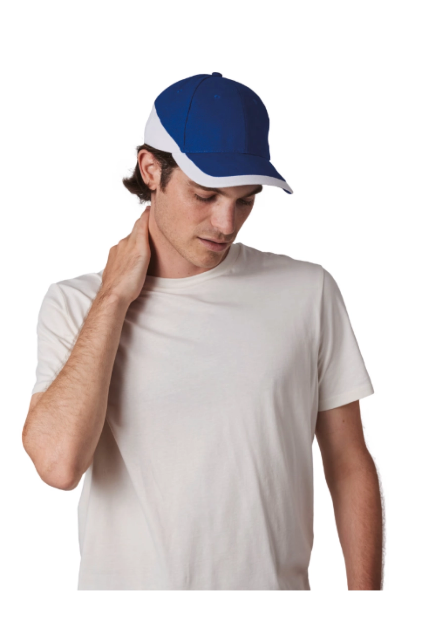 Racing - Casquette bicolore 6 panneaux