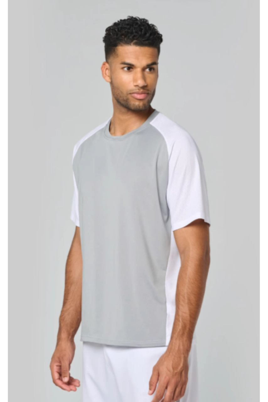 T-shirt de padel bicolore à manches raglan homme