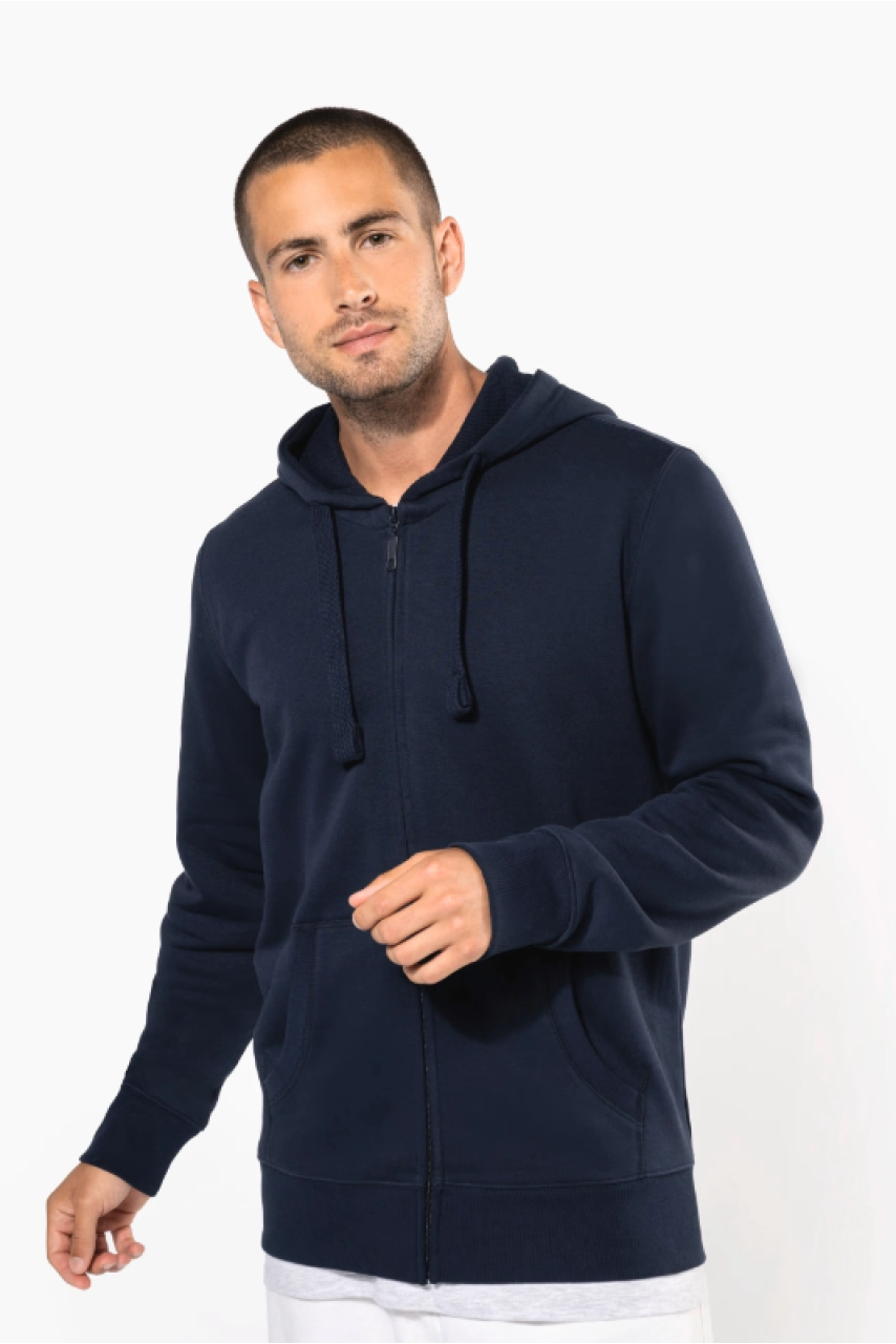Sweat-shirt zippé capuche homme