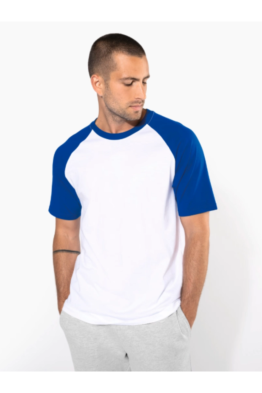 Baseball > t-shirt bicolore manches courtes