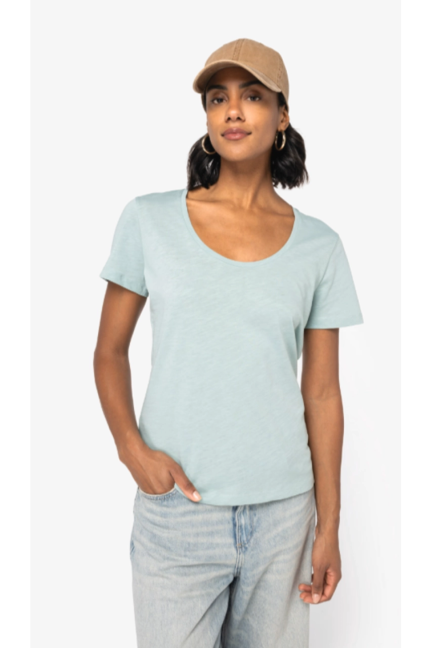 T-shirt écoresponsable slub femme