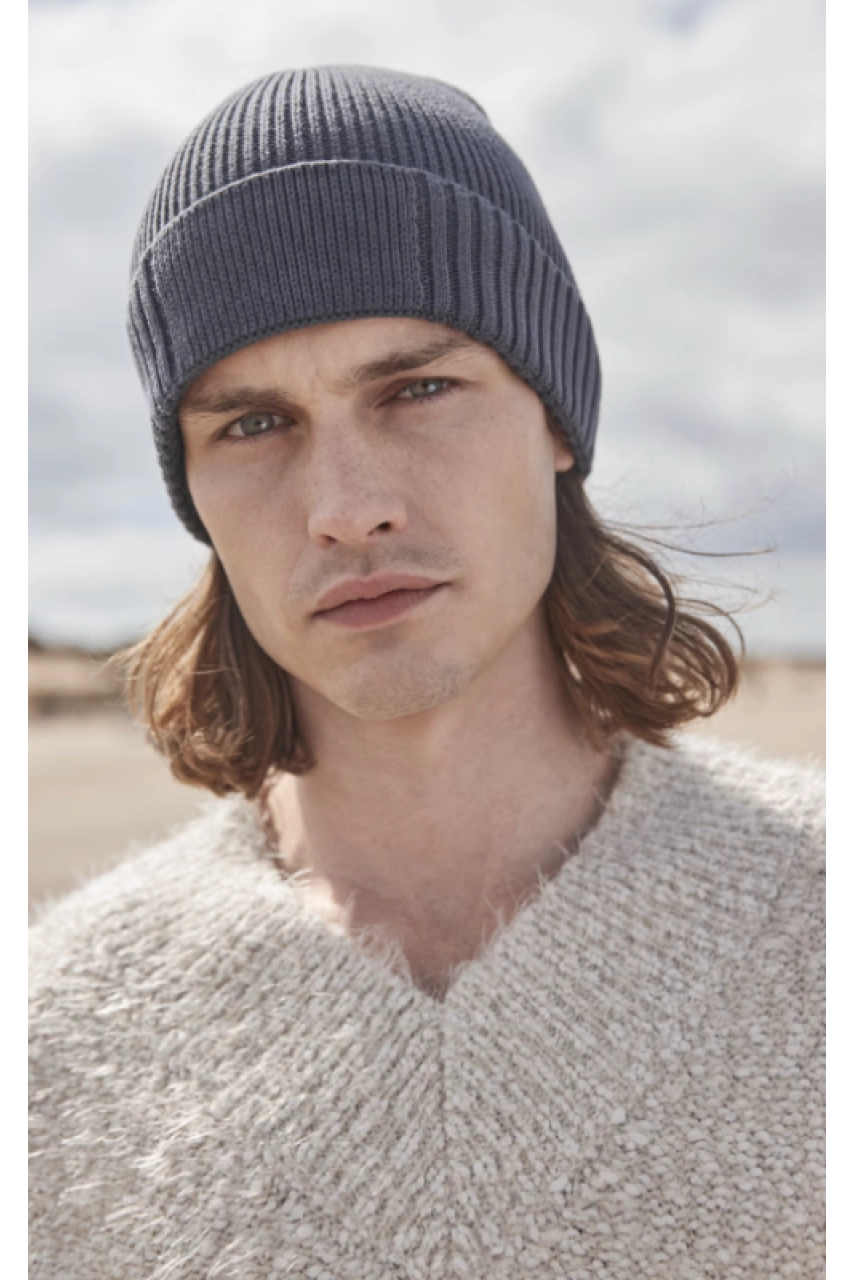 Bonnet en coton biologique avec patch technique