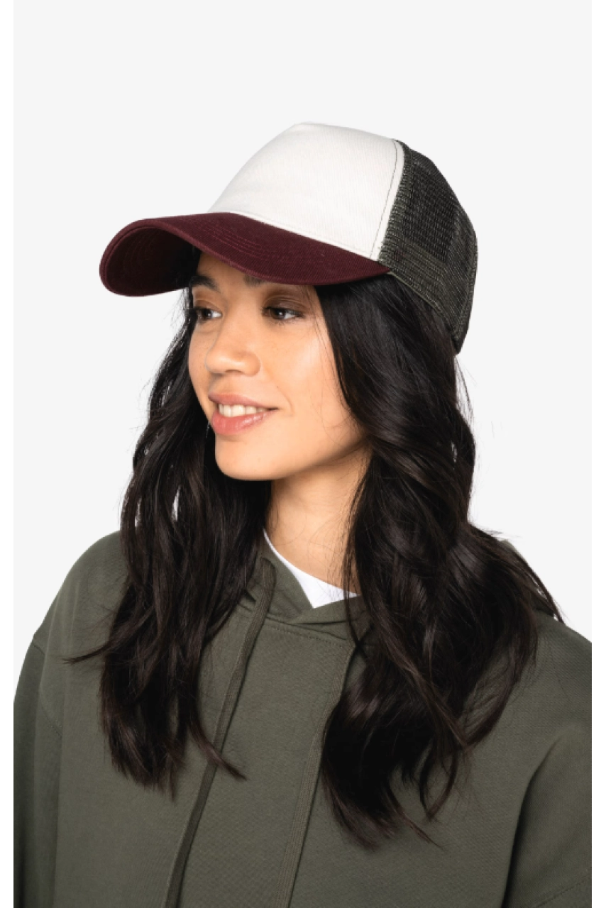Casquette trucker écoresponsable 5 panneaux unisexe