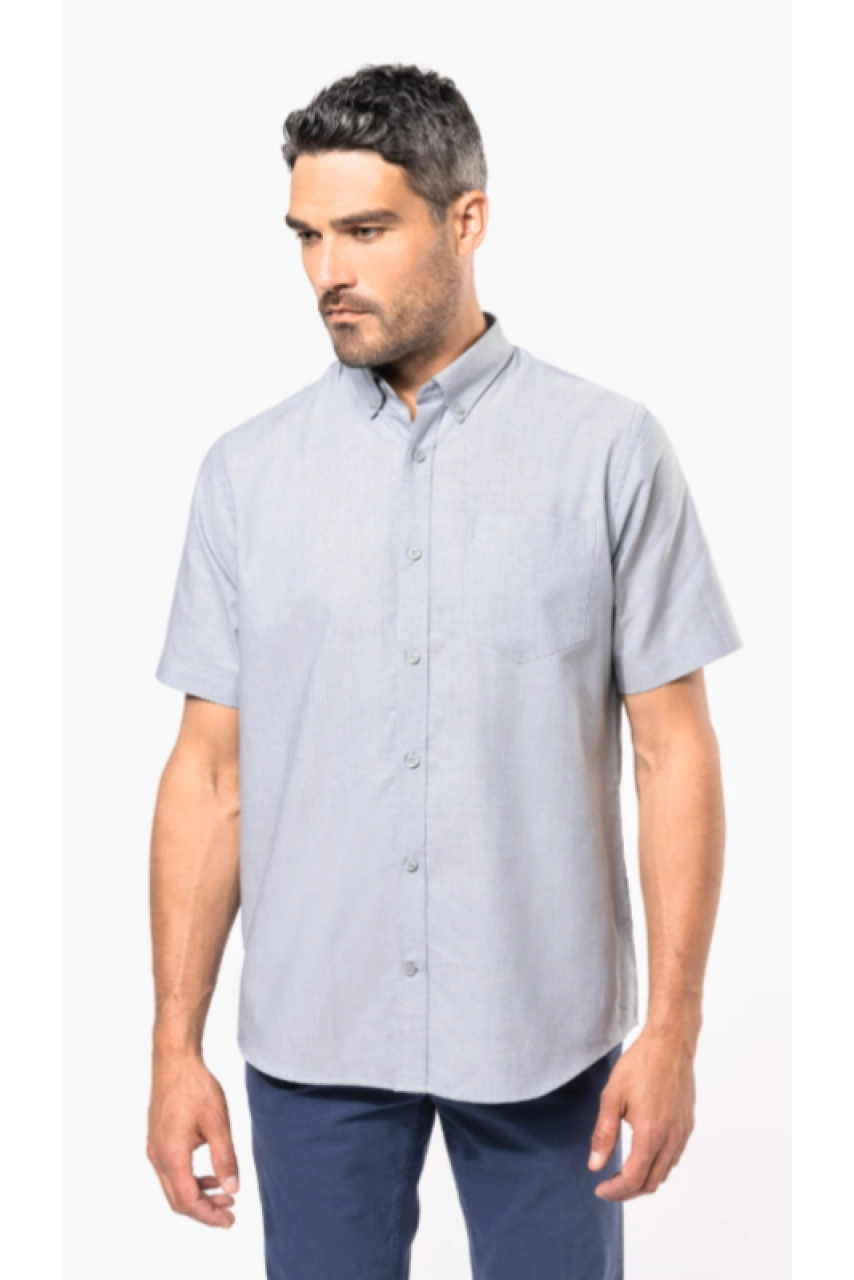 Chemise Oxford manches courtes