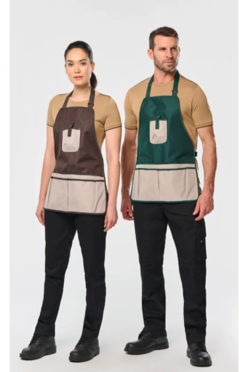 Tablier de jardinier imperméable écoresponsable unisexe