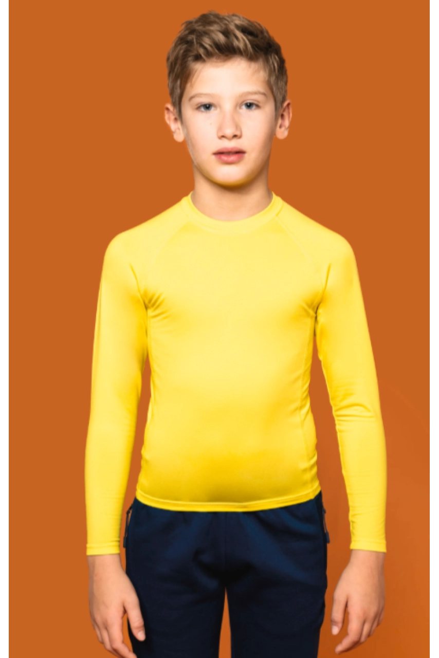 T-shirt double peau sport manches longues enfant