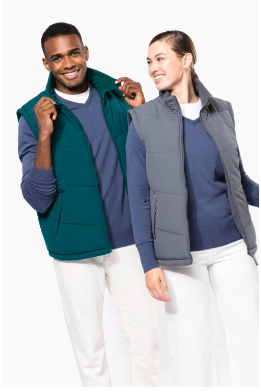 Bodywarmer doublé polaire unisexe