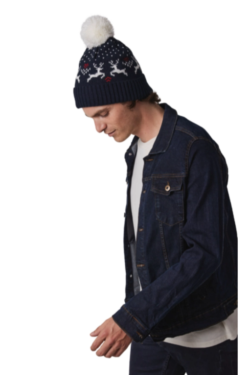 Bonnet de Noël motifs rennes