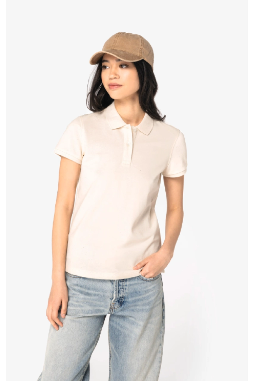 Polo écoresponsable maille piquée femme