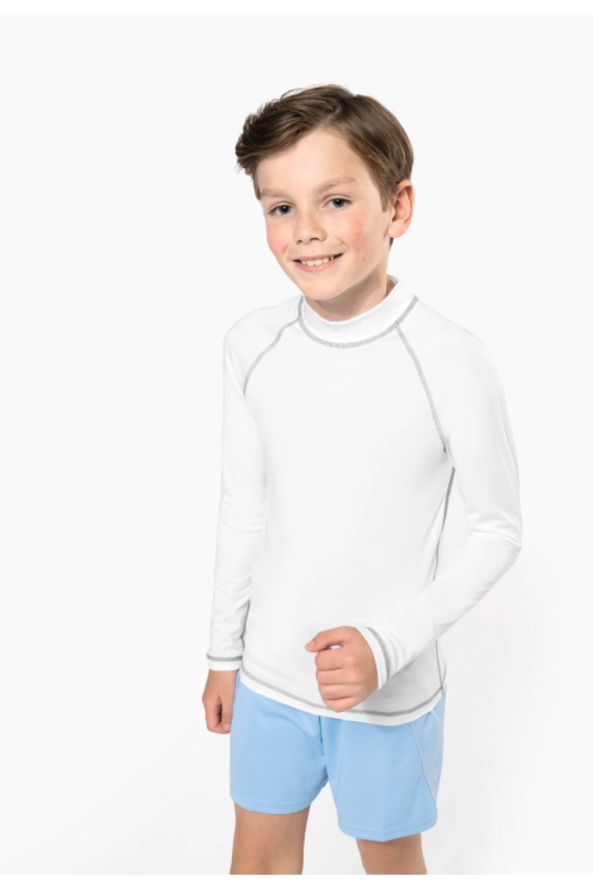 T-shirt technique à manches longues avec protection anti-UV enfant