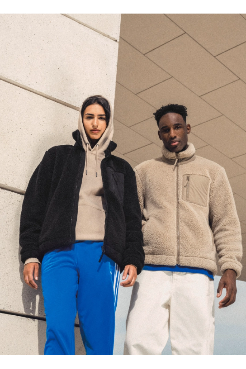 Veste écoresponsable en sherpa unisexe