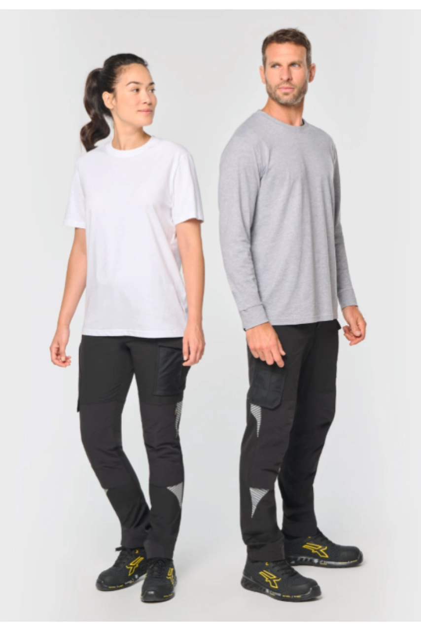 Pantalon stretch recyclé multipoches unisexe