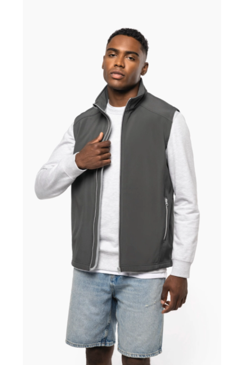 Bodywarmer softshell 2 couches homme