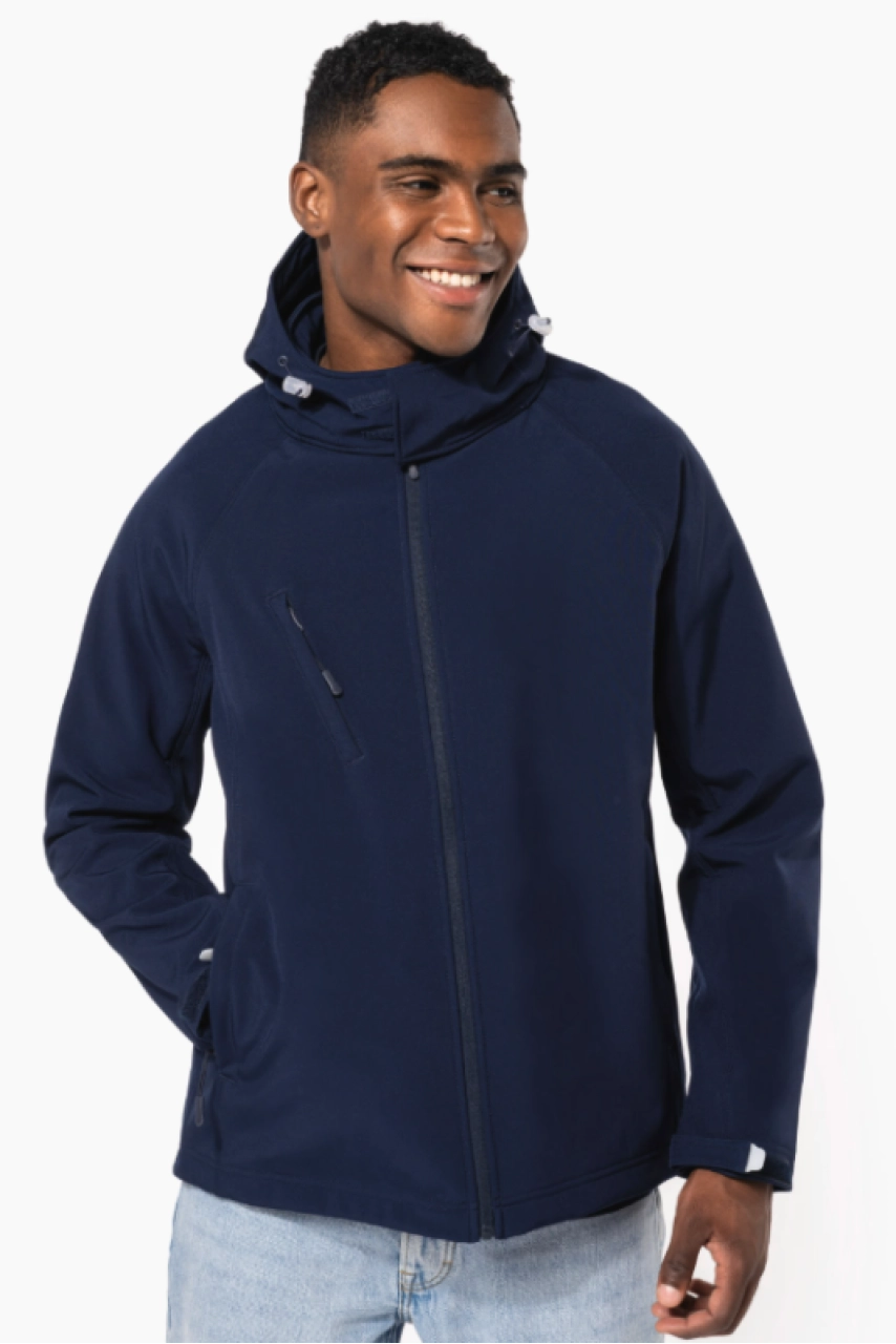 Veste softshell à capuche amovible homme